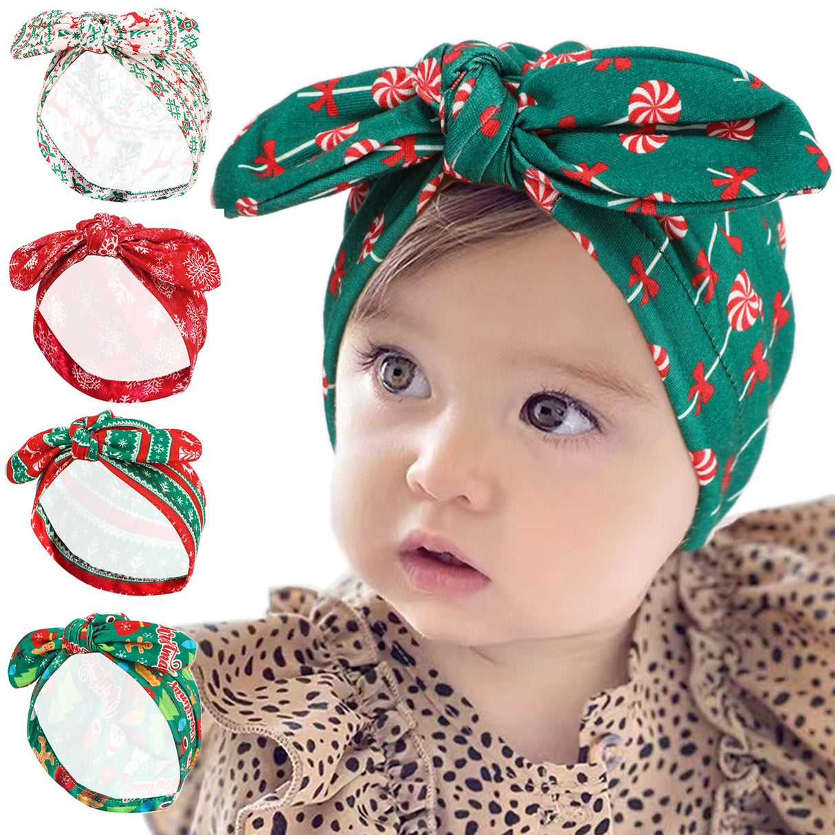 Christmas Children's Hat Amazon New Bow Baby Headband Hat European and American Baby Decorative Hat - V.I.P Digital Presence