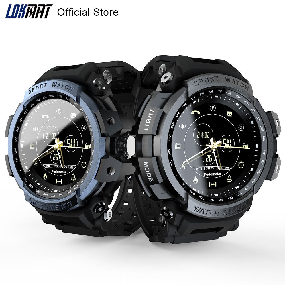 Reloj inteligente deportivo LOKMAT profesional, resistente al agua hasta 5 ATM, con Bluetooth, recordatorio de llamadas, reloj digital para hombre, compatible con iOS y Android. 