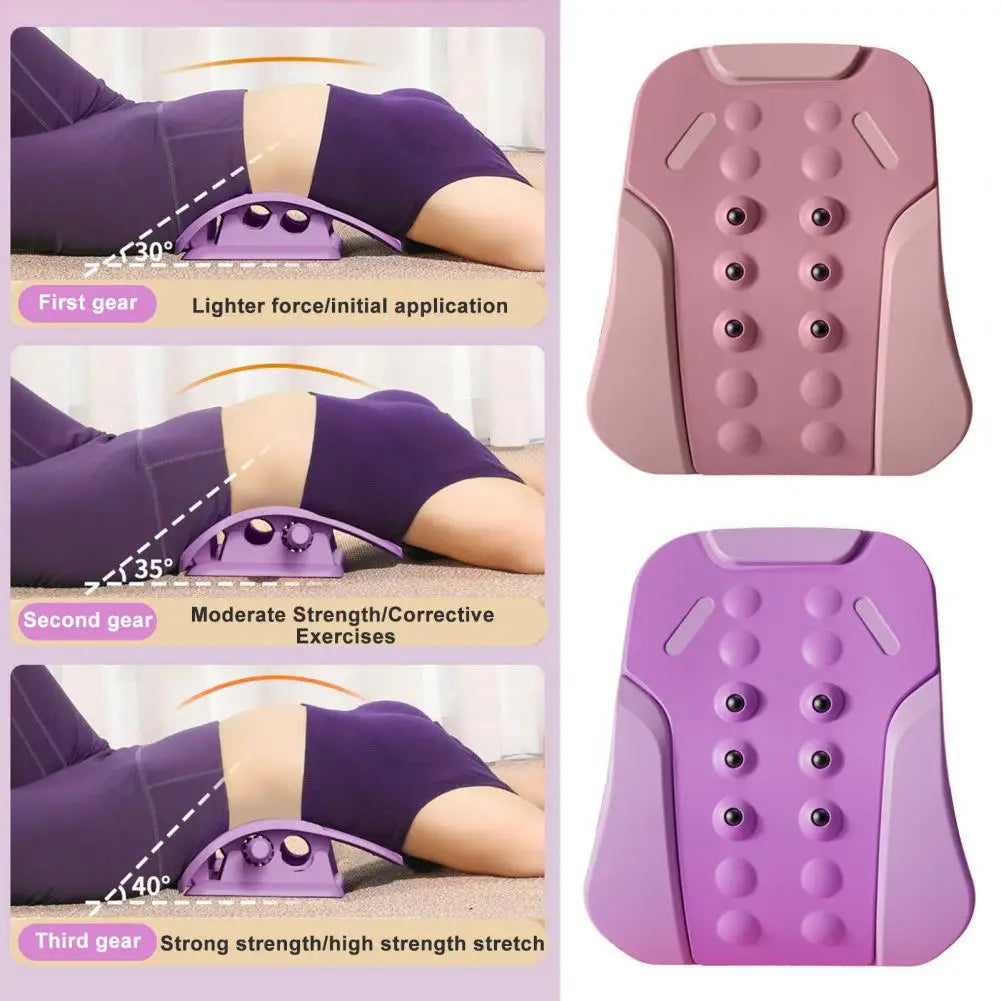 Ergonomic Back Support Device Back Stretcher for Pain Relief Adjustable Back Stretcher 3-level Spine Board for Pain Relief - V.I.P Digital Presence