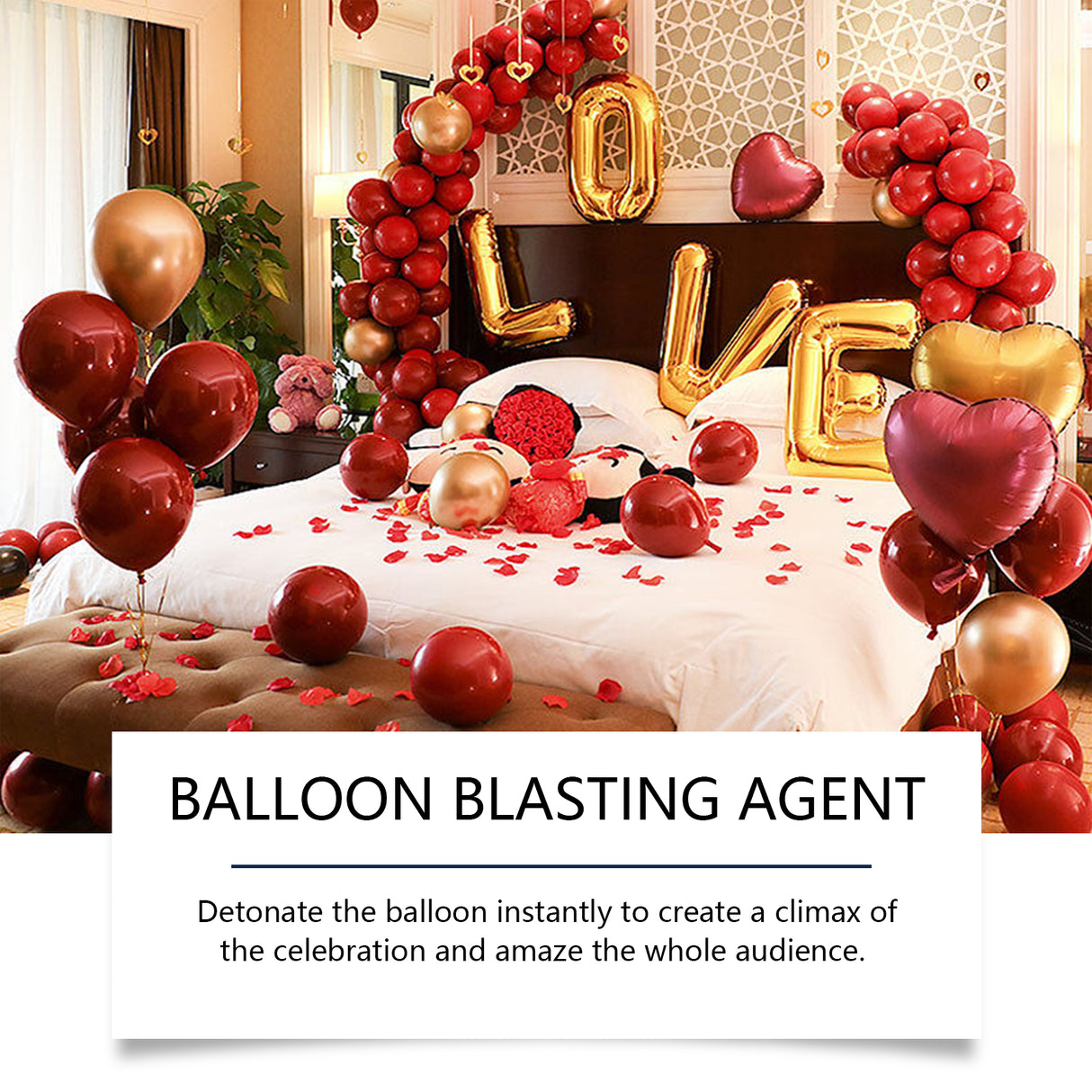 Balloon Atmosphere Agent, Free Balloon Safe Wedding Room Warm Festive Atmosphere Essential Spray - V.I.P Digital Presence