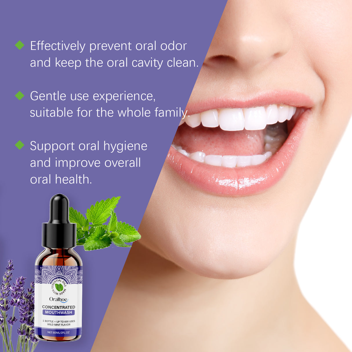 Mint Dental Mouthwash Gentle Care For Teeth Clean Fresh Smell Care Mouthwash - V.I.P Digital Presence