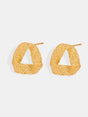 Gold-Plated Geometric Stud Earrings - V.I.P Digital Presence