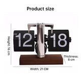 Retro flip digital clock, battery - powered mechanical clock for home & office decor - V.I.P Digital Presence