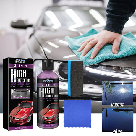 Coating Paste 3 In 1, Car Cleaning Decontamination Scratches Repair Multi-Purpose Car Paint Reconditioning Coating Artifact - V.I.P Digital Presence