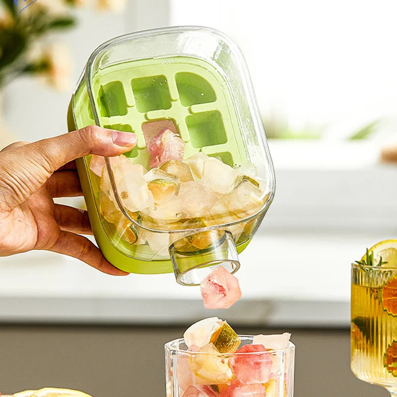 Ice Tray Ice Cube Mold Press Ice Maker With Lid 2-in-1 Ice Cube Bottle Food Grade Ice Making Straw Dual-use Ice Kettle - V.I.P Digital Presence