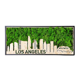 Los Angeles Moss City Silhouette Metal Wall Art Small