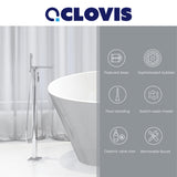 Single Handle Floor Mounted Freestanding Tub Filler - V.I.P Digital Presence