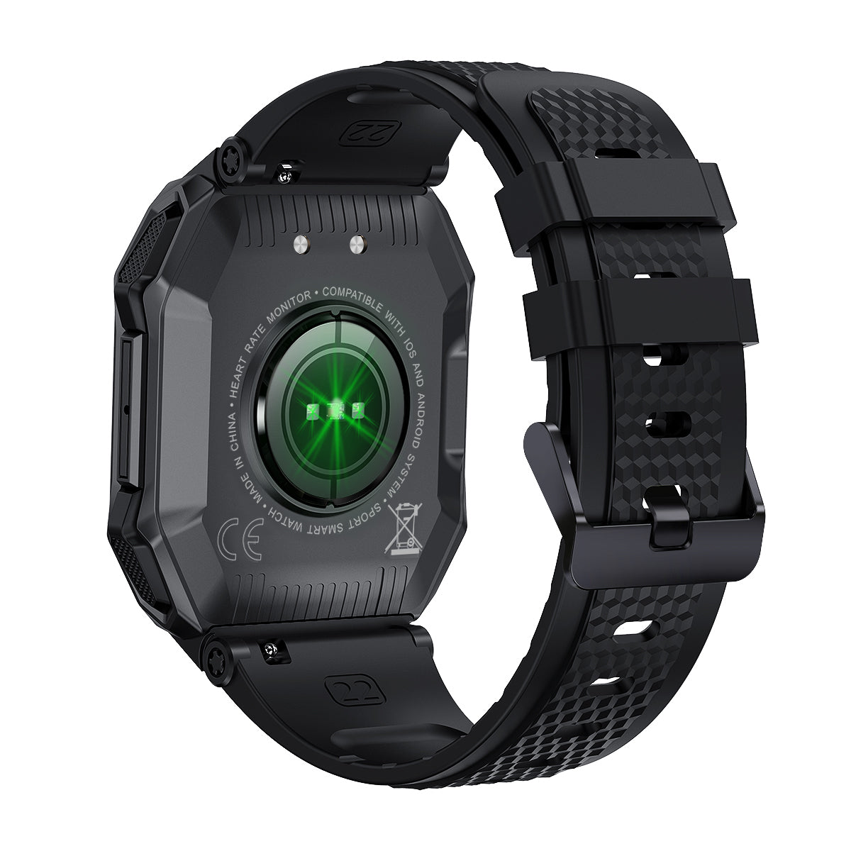 K55 outdoor three-proofing smart watch 1.85-inch large screen Bluetooth phone large battery dynamic heart rate - V.I.P Digital Presence