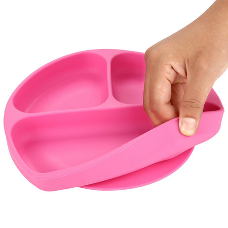 children's dishes baby Silicone Sucker Bowl Baby Smile Face Plate Tableware Set Smile Face Baby Tableware Set kids plate - V.I.P Digital Presence