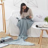 Mermaid Tail Blanket Handmade Knitted Sleeping Bag For Home TV Sofa Bed Mermaid Tail Blanket sute for Kids Adult Baby