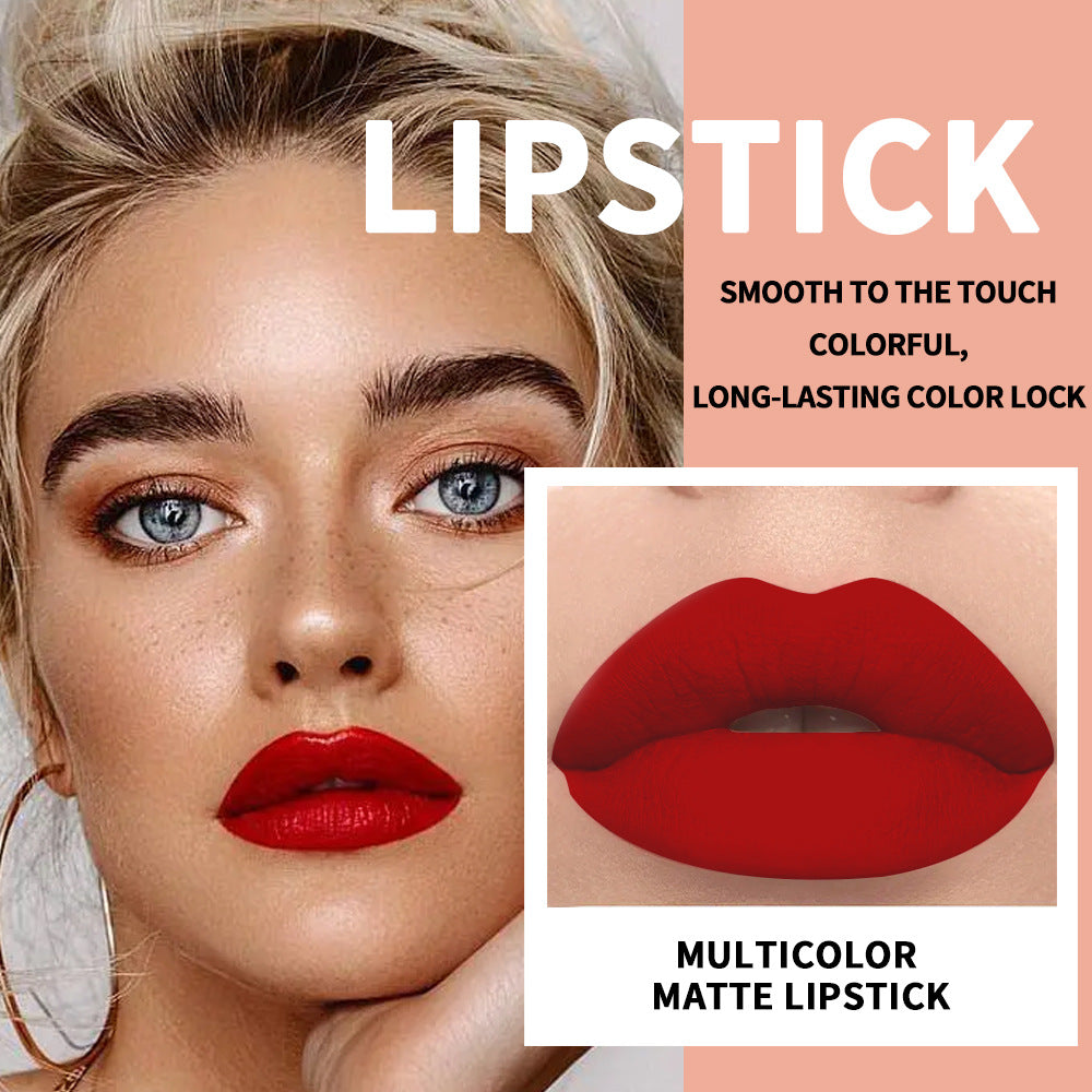 Waterproof And Durable Lipstick Velvet Fine Glitter Matte Lip And Cheek Dual-Use Lipstick - V.I.P Digital Presence