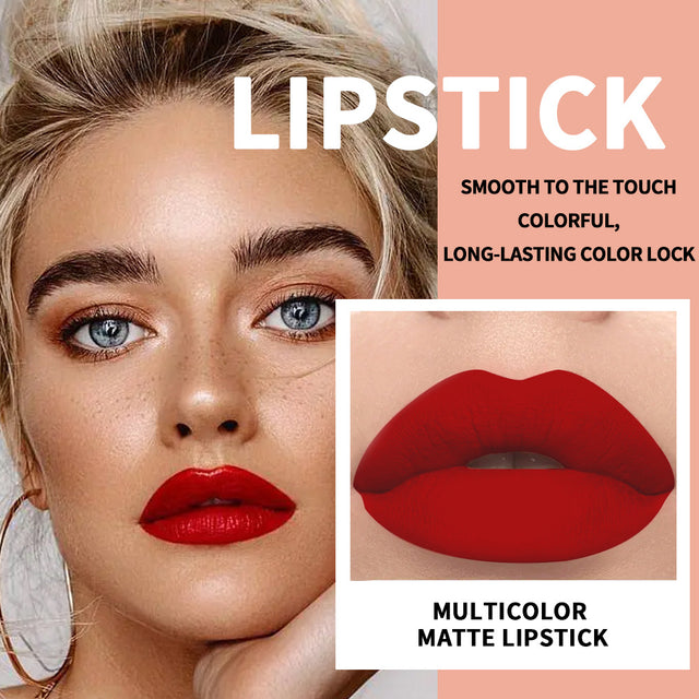 Waterproof And Durable Lipstick Velvet Fine Glitter Matte Lip And Cheek Dual-Use Lipstick - V.I.P Digital Presence