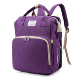 New Outdoor Folding Bag with Baby Can Sleep Mommy Bag Multi-functional Bottle Backpack Diaper Backpack - V.I.P Digital Presence
