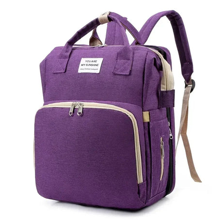New Outdoor Folding Bag with Baby Can Sleep Mommy Bag Multi-functional Bottle Backpack Diaper Backpack - V.I.P Digital Presence
