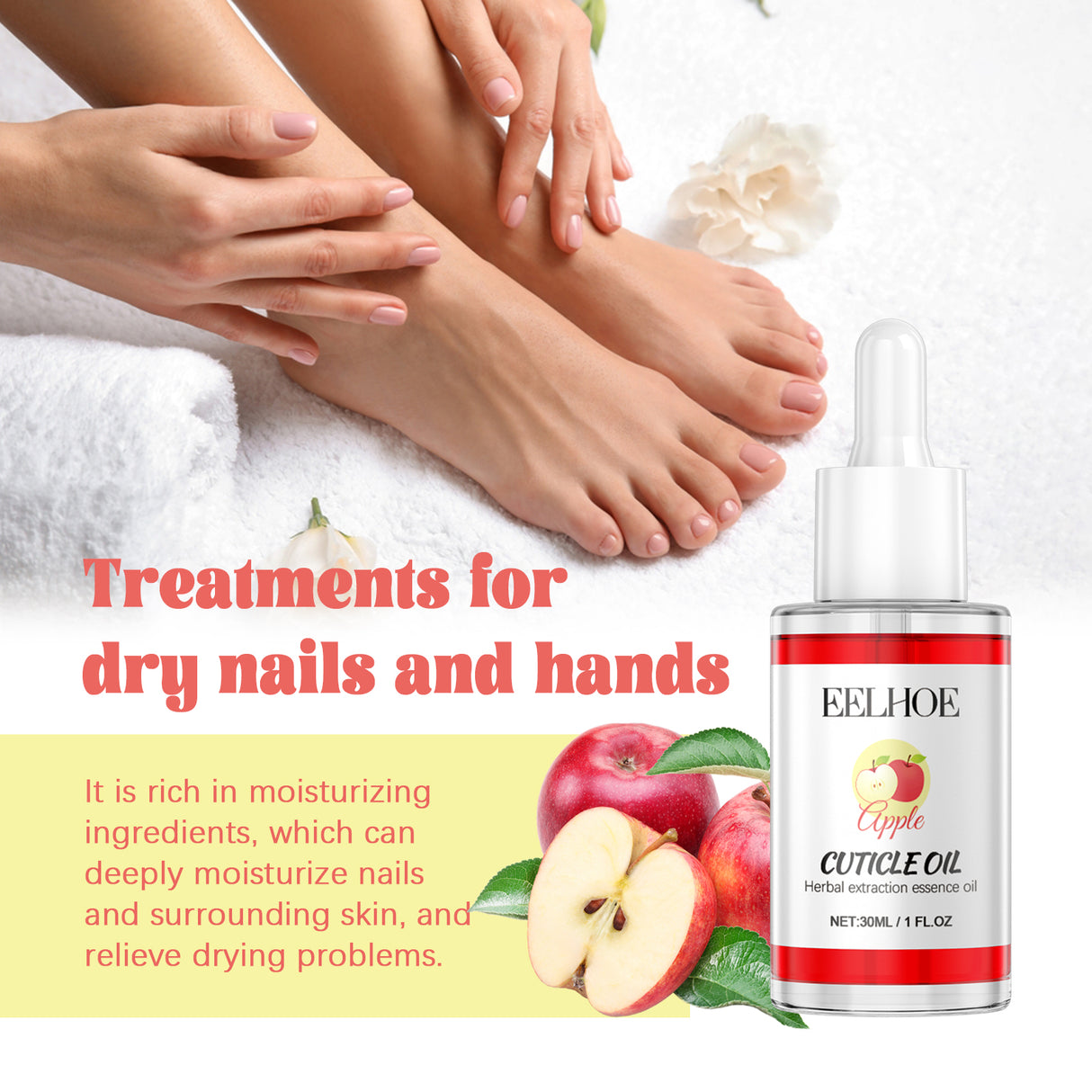 Cuticle Oil, Repair Dry Rotted Nails Thickening Moisturizing Care Brightening Nails And Cleaning - V.I.P Digital Presence