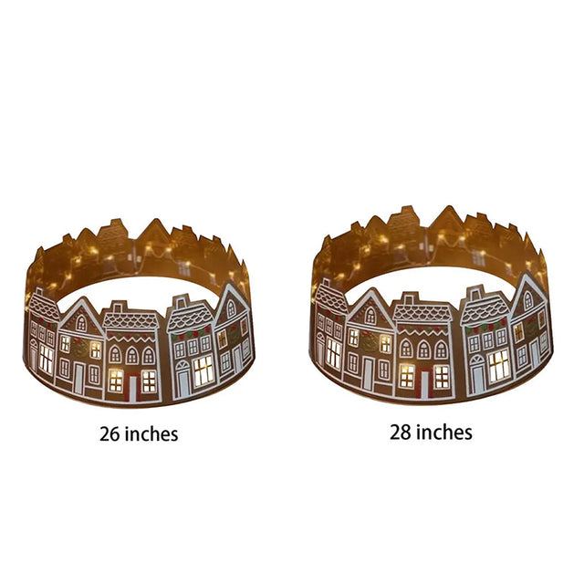 LED Gingerbread Christmas Tree Collar - V.I.P Digital Presence