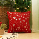 Christmas Snowflake Plush Hot Silver Sofa Pillowcase (excluding core) Home Pillow Cover - V.I.P Digital Presence
