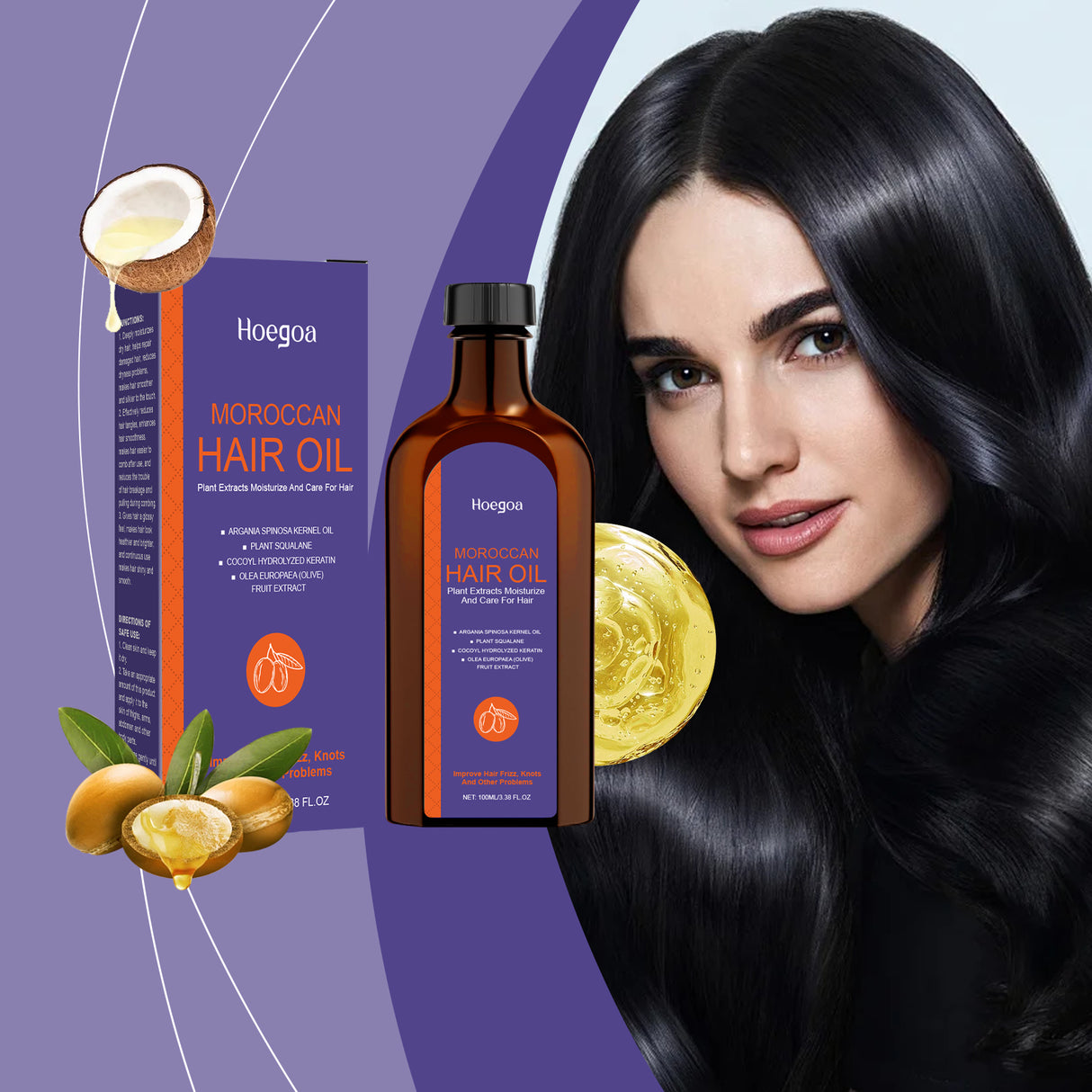 Morocco Hair Care Essential Oil Nourishes Moisturizing Hair Care Supple Essence Improves Dryness And Tangles - V.I.P Digital Presence