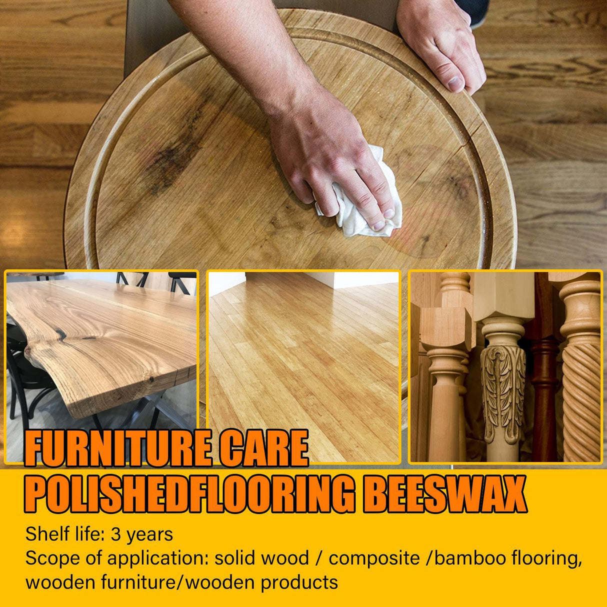 EELHOE Natural Beeswax Furniture Care Polishing Beeswax Waterproof Brightening Wear-resistant Wood Floor Care Beeswax - V.I.P Digital Presence