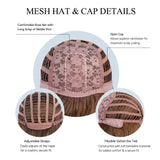 Long Curly Hair 24inch Women's Wig Set In The Middle Part Orange Pink - V.I.P Digital Presence