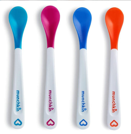 4 temperature sensitive and color changing spoons for babies, full of fun and healthy baby food supplements, soft headed spoons - V.I.P Digital Presence