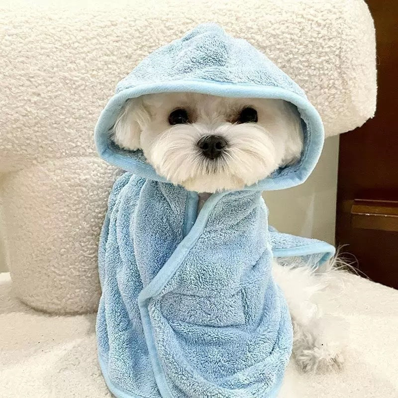 Dogs can wear bathing and drying bathrobes in all seasons bath towels thickened absorbent towels - V.I.P Digital Presence