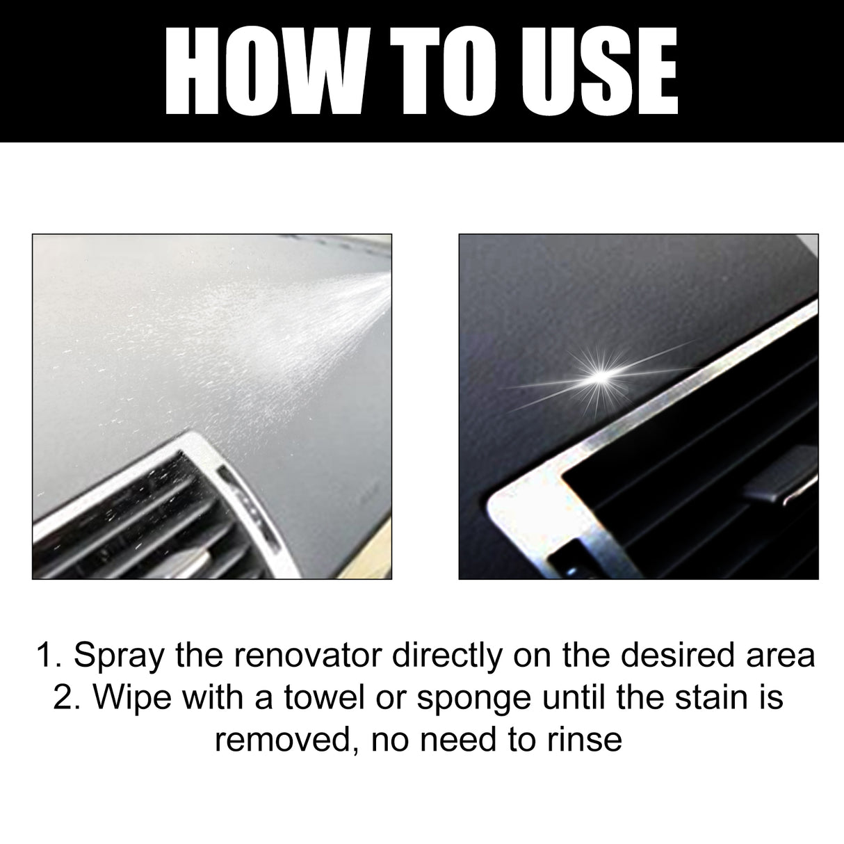 Car Interior Renovation Spray, Seat Interior Instrument Panel Cleaning Decontamination Maintenance Refurbishing Care Agent - V.I.P Digital Presence