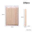 100-Piece Bag of Disposable Wooden Sticks for Hair Removal Waxing and Scraping Tools - V.I.P Digital Presence