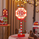 LED Christmas decorative lights, stop signs, Christmas hats, crown shaped lights, storefront ambient lights - V.I.P Digital Presence