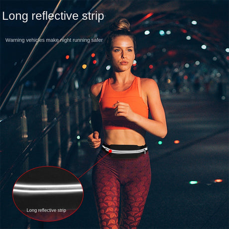 Sports waist packaging, mobile phone, men's and women's outdoor running waist bag, elastic and close fitting storage, waterproof and fashionable, not shaking - V.I.P Digital Presence