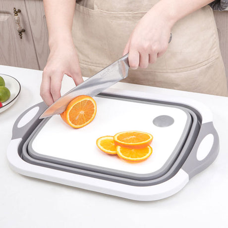 Household Multifunctional Folding Chopping Board Household Japanese Folding Board 3 In 1 All Vegetable Washing Storage - V.I.P Digital Presence