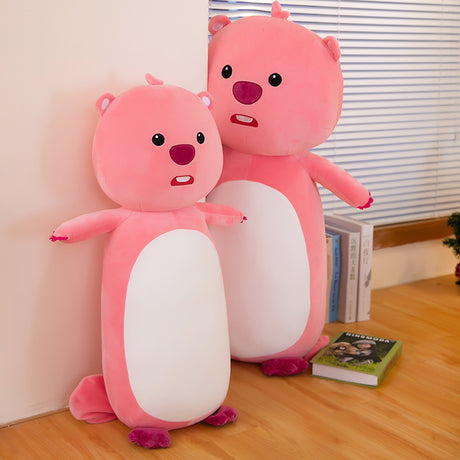 Super cute beaver long doll cute beaver headboard pillow super soft one-piece pillow gift - V.I.P Digital Presence