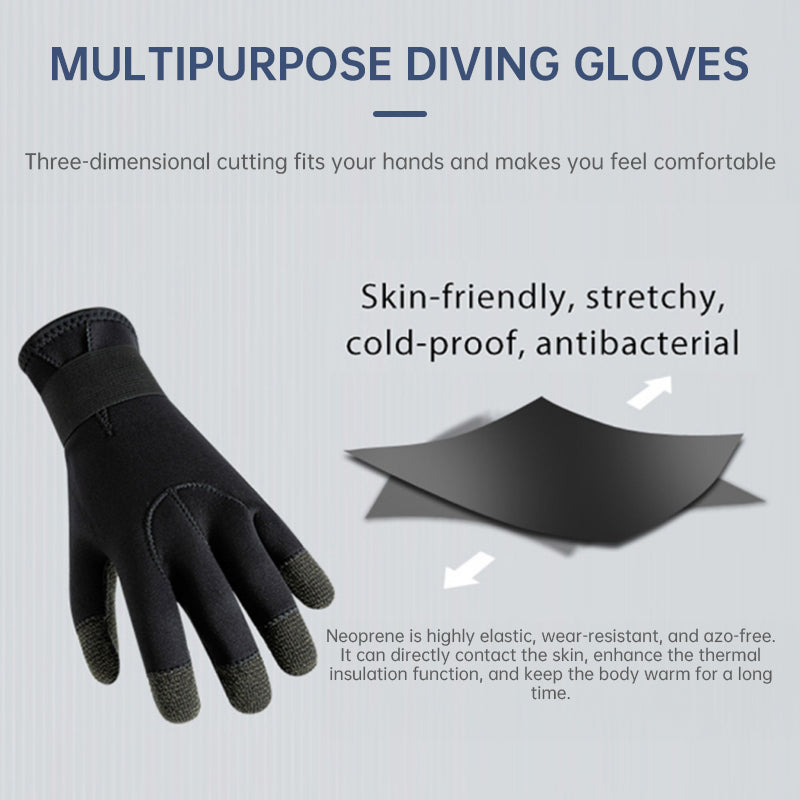 3/5mm Thick Kevlar Diving Gloves. Scratch-proof, for fish hunting, deep dive, spearfishing & skiing. - V.I.P Digital Presence