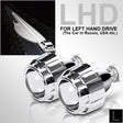 RACBOX 2Pcs 2.5 Inch Universal Bi Xenon HID Projector Lens Silver Black Shroud H1 Xenon LED Bulb H4 H7 Motorcycle Car Headlight - V.I.P Digital Presence