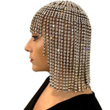 Big diamond tassel headwear water diamond full diamond temperament ethnic style hat - V.I.P Digital Presence