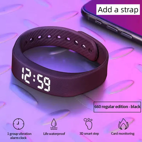 Smart Watch Electronic Vibration Waterproof Night Light Student Bracelet Sports Smart Bracelet - V.I.P Digital Presence