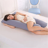 Almohada de embarazo, ropa de cama, almohada de cuerpo entero para embarazadas, cómoda almohada en forma de U, almohadas largas de apoyo para dormir de lado