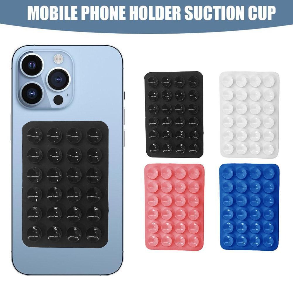 Thickened new mobile phone silicone suction cup 24 square suction cups mobile phone leather case silicone suction cup - V.I.P Digital Presence