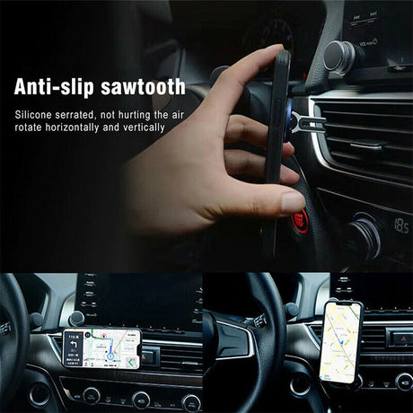 Multi-purpose Car Air Vent Mobile Phone Finger Ring Universal Phone Holder Bracket 360 Rotatable Stand For Iphone Samsung Huawei - V.I.P Digital Presence