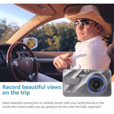 Dash Cam New Dual Lens Car DVR Camera Full HD 1080P 4 IPS Front - V.I.P Digital Presence