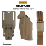 6354DO Left - handed Tactical Pistol Glock 17 Holster with X300U - A QLS Adapter, Leg Shroud, Drop, and MHA Leg Strap Kit - V.I.P Digital Presence