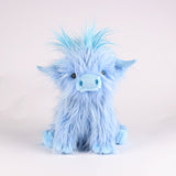 Figura de vaca de pelo largo de imitación de juguete de peluche de vaca de las Tierras Altas de una celebridad de Internet