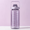 Sports water cup portable large capacity 2000ml plastic cup with straw scale men and women kettle water cup