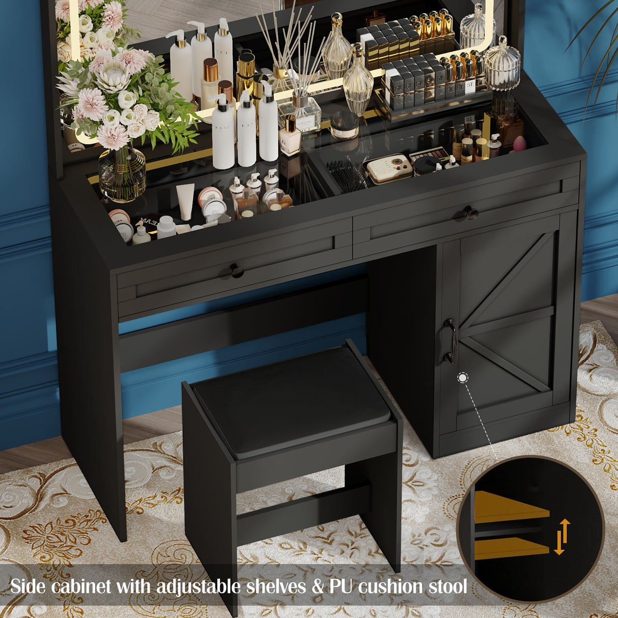 Makeup Vanity Desk - V.I.P Digital Presence