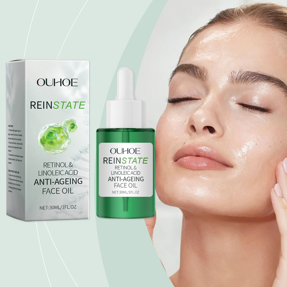 Retinol Essence Oil, Repair Facial Acne Skin Nourishing Elastic Hydrating Moisturizing Skin Care Essence