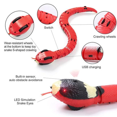 USB Rechargeable Interactive Cat Toy with Smart Sensing, an Automatic Electronic Snake for Kittens' Indoor Play. - V.I.P Digital Presence