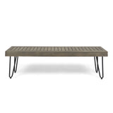 JANE INDUSTRIAL WOOD AND METAL BENCH - V.I.P Digital Presence