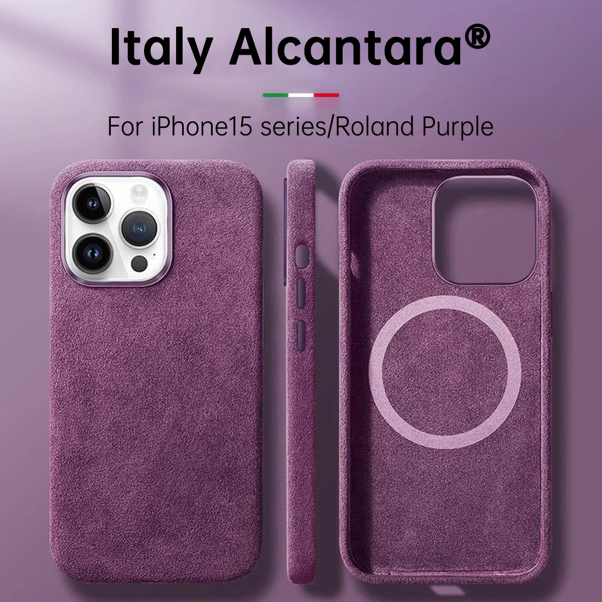 Italian Alcantara Case for iPhone 15 Pro Max Business Leather Phone Back Cover for iPhone 13 Pro Max Magnets - V.I.P Digital Presence