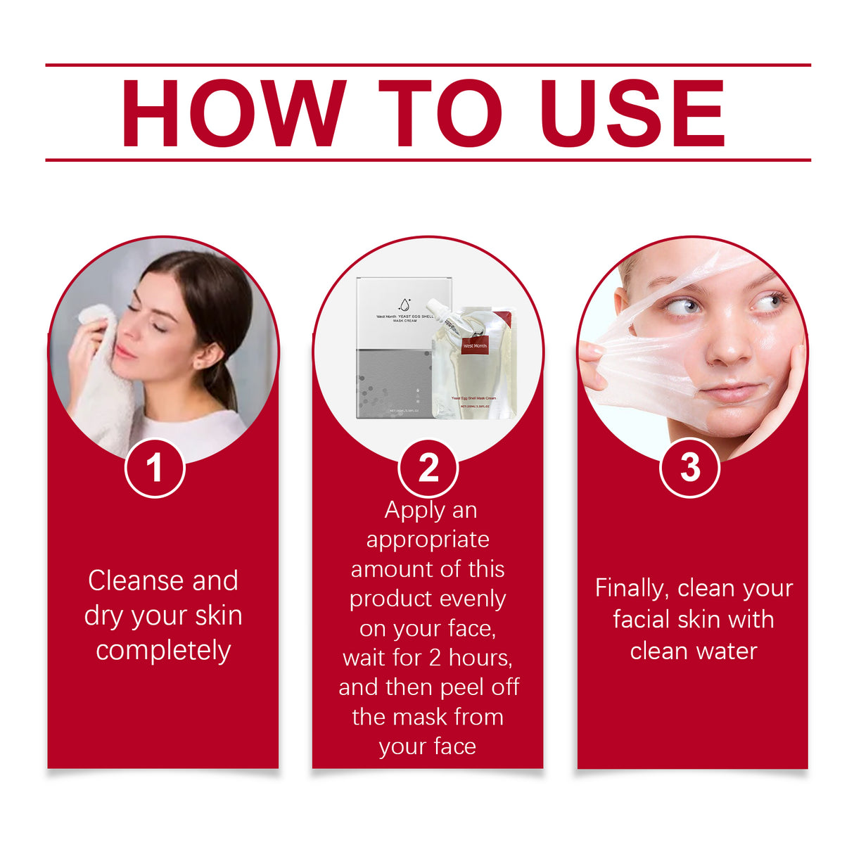 Yeast Eggshell Peel Mask, Moisturizing And Moisturizing Skin Daily Skin Care Brightening Mask