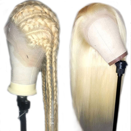 European and American Women's Wig Front Lace Wig Female 613 # Long Straight Hair Chemical Fiber Wig Head Cover Wigs - V.I.P Digital Presence